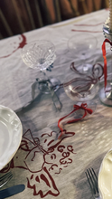 Cherubs & Reindeer Linen Tablecloth