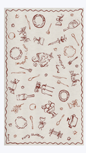 Christmas Feast Linen Tablecloth