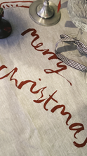 Christmas Feast Linen Tablecloth