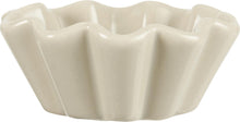 Scalloped Ceramic Dish- Latte