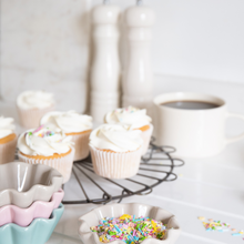 Scalloped Ceramic Dish- Latte