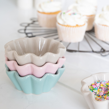 Scalloped Ceramic Dish- Green Tea