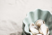 Scalloped Ceramic Dish- Green Tea
